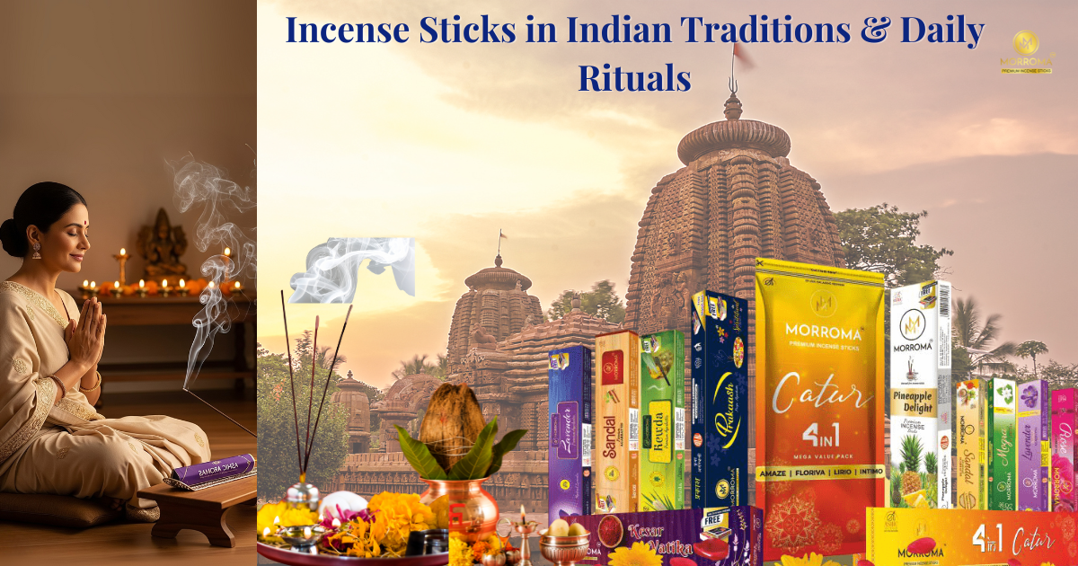 Premium incense sticks by Ashic Agarbatti made from natural ingredients for daily puja and spiritual rituals