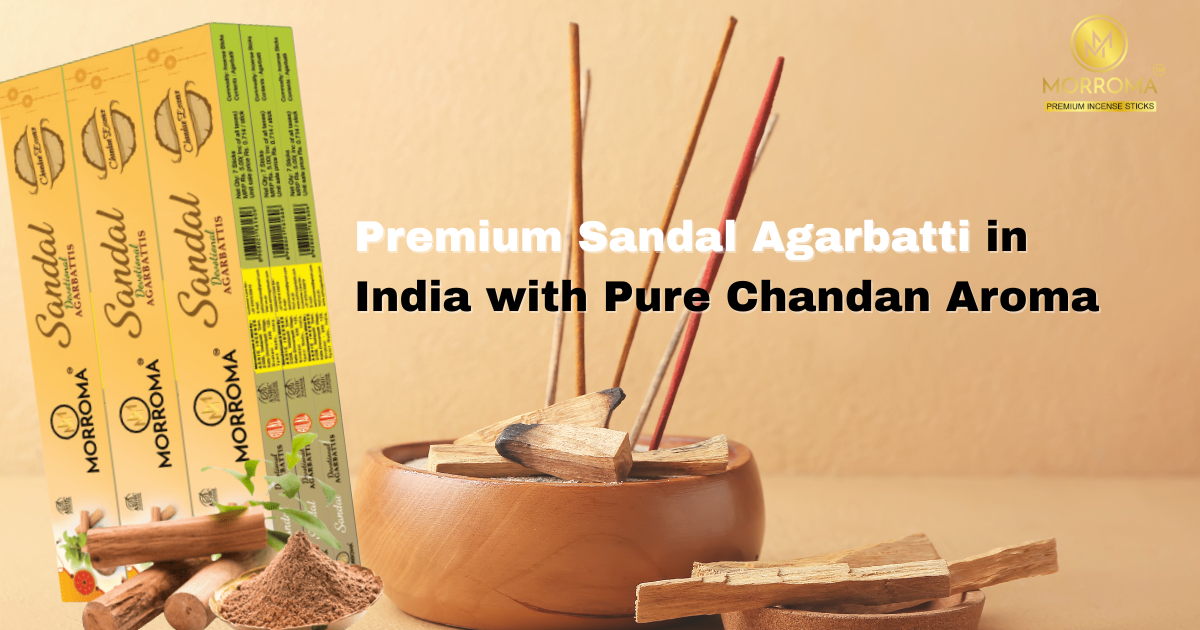 Best Premium Sandal Agarbatti in India by Ashic Agarbatti with pure chandan fragrance.