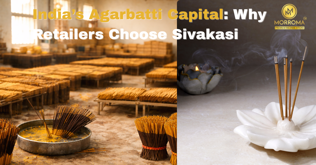 Premium incense sticks manufacturing in Sivakasi by Ashic Agarbatti showcasing high-quality agarbatti production and bulk supply
